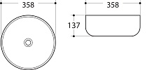 Раковина Art&Max AM-102 35.8 см белый