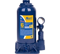 Бутылочный домкрат Kraft 6 т, в кейсе master KT 800069