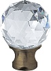 Крючок Cezares APHRODITE-DHK1-02-Sw двойной, бронза, Swarovski