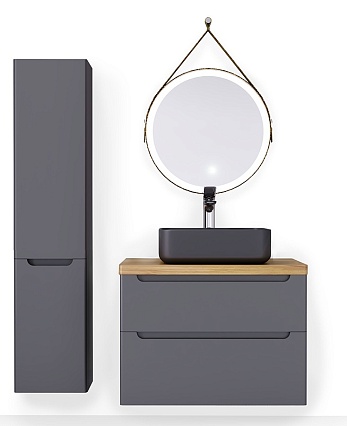 Тумба с раковиной Jorno Wood 80 см