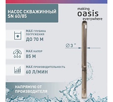 Скважинный насос Oasis SN 60/85