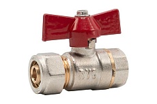 Шаровой кран под металлопластиковую трубу Rvc 16х1/2" ц/г бант 17001
