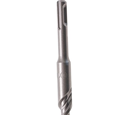 Бур по бетону, двойная спираль, Cobalt W-tip (16x210 мм; SDS PLUS) Denzel 705037