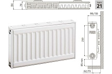 Стальной панельный радиатор Prado CLASSIC 21x300x2800 C213002800