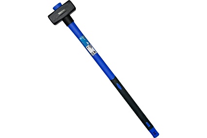 Кувалда Vertextools 4000 г, фибергласовая обрезиненная рукоятка 10-12-4000