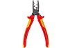Пресс-клещи для обжима контактных гильз Knipex VDE, кол-во гнезд: 9, L-180 мм KN-9778180SB
