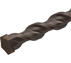 Бур по бетону, двойная спираль, Cobalt W-tip (14x260 мм; SDS PLUS) Denzel 705032