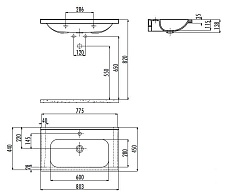 Раковина Creavit Ideal ID080 80 см