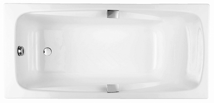 Чугунная ванна Jacob Delafon Repos 170x80 с отверстиями под ручками