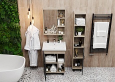 Мебель для ванной Onika Тимбер 70 см серый матовый/дуб сонома