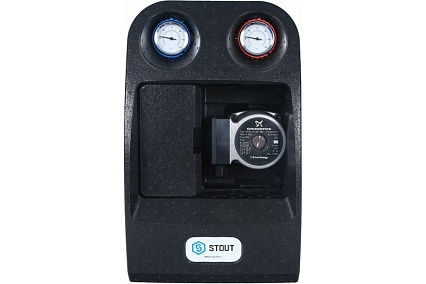 Насосная группа STOUT с 18 пластинами, с насосом, в теплоиз. Grundfos UPSO25-65 SDG-0038-182502 RG008U9S98RSO8