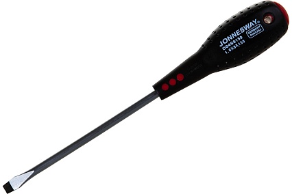Шлицевая отвертка Jonnesway FULL STAR SL 1,6х8х150, D04S8150, 280мм
