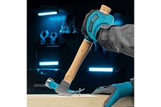 Молоток-гвоздодер Gross American hickory 450г, угол 45, магнит, обрезиненная рукоятка 10415