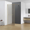 Душевая перегородка AQUAme AQM3720-3-10 100x200 триплекс "лен", золото шлифованное