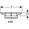 Крышка слива для сифона Geberit 150.242.21.1