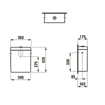 Бачок для унитаза Laufen Palomba 8.2880.0.000.278.1