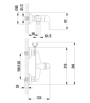 Смеситель Lemark Pramen LM3318G с гигиеническим душем, золото