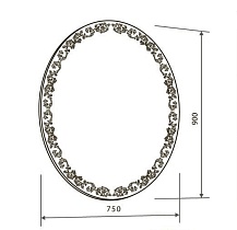 Зеркало Marka One Joli 75 Light У26308