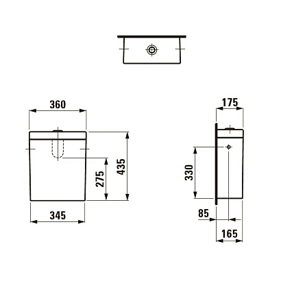 Бачок для унитаза Laufen Palomba 8.2880.0.000.278.1