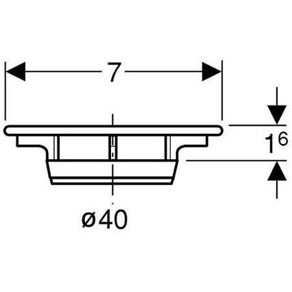 Крышка слива для сифона Geberit 150.242.21.1