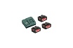 Аккумуляторы 3 шт. (5,2 А*ч; 18 В; Li-Ion) и ЗУ ASC 30-36 Basic-Set Metabo 685048000