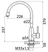 Смеситель для кухни BelBagno BB-LAM09B-IN, нержавеющая сталь