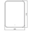 Зеркало Silver Mirrors Stiv neo 68.5x91.5 см с подсветкой