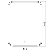 Зеркало Silver Mirrors Stiv neo 68.5x91.5 см с подсветкой