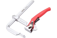 Цельнометаллическая струбцина REKON RF03-200-120 c храповиком 058114