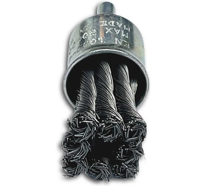 Щетка концевая жгутовая Lessmann Д22x0.35 мм, хв-к 6мм, 20000 об/мин 454278