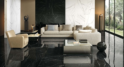 Керамогранит Fap Ceramiche Roma Diamond Nero Reale Brillante 80x160 см, fPXC