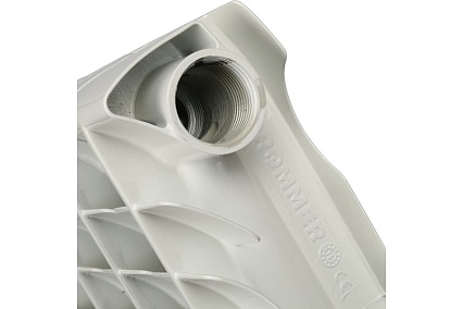 Алюминиевый радиатор Rommer Optima 500 4 секции RAL9016 89556