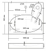 Раковина Andrea Comfort 60 см для установки над стиральной машинкой