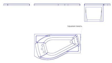 Боковая панель короткая Ваннеса Миранда 70x66 L/R