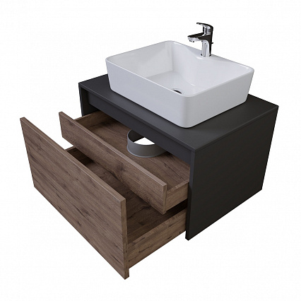 Мебель для ванной Grossman Смарт 70 см веллингтон/графит