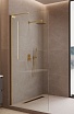 Душевая перегородка Vincea Волк-Ин (Walk-In) VLSW-1H900CLG 90x200 брашированное золото, прозрачное