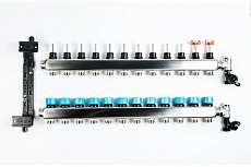 Коллекторная группа с расходомерами Federica Bugatti FB 1&quot;x3/4&quot; 12 выходов, нержавейка 2015362