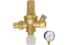 Подпиточный клапан с манометром ICMA S.P.A. давление вх.20 бар, давление вых 1-6 бар, 90С, 1/2&quot; 249+244 /91249AD05 244