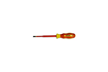 Диэлектрическая отвертка SL 1.0х5.5х125 мм SHTOK 09314