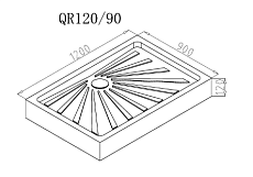 Поддон для душа Cerutti QR120/90 120x90 прямоугольный