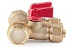 Коллектор с шаровыми кранами PROFACTOR в/н 3/4" х 2 вых 16 цанга PF MVP 266.2