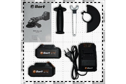 Аккумуляторная шлифовальная угловая машина Bort BWS-20Li-SR 93412215