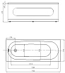 Акриловая ванна Aquatek Оберон 170х70 см