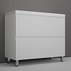 Тумба с раковиной Style Line Манхэттен 100 см напольная, белый матовый