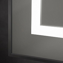 Зеркало BelBagno SPC-KRAFT-900-800-SENS-NERO 90x80 см сенсорный выключатель, черный