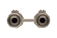 Узел для нижнего прямого подключения СТМ Мультифлекс Н образный с шаровым краном CARMFX22