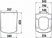 Крышка-сиденье Creavit Lara KC1603.01.1300E с микролифтом, черный