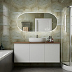 Зеркало Art&Max Bari 150x70 см, с подсветкой белый матовый