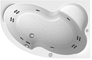 Акриловая ванна Ваннеса Ирма 160х105 с полотенцедержателем, г/м Баланс хром, R