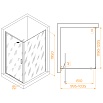 Душевой уголок RGW Stilvol SV-145B (SV-05B + Z-050-2B) 100x120 прозрачное, черный 703214502-14